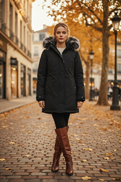 Astrolabio Women's Waterproof Jacket Winter Warm Hooded Snow Coat Mountain Windproof For Women