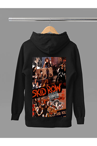 MAGORS سترة روك قطنية مطبوعة بأكمام طويلة من SKID ROW مبطن بالصوف مكونة من 3 ...