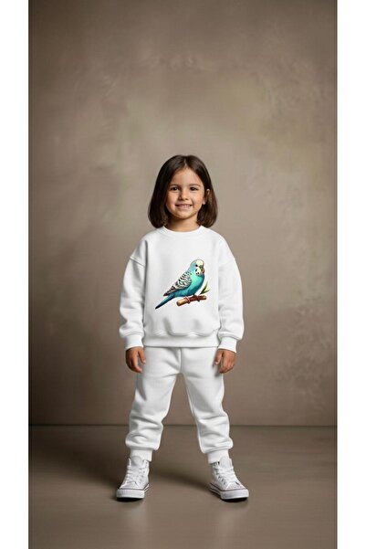 playwear Φούτερ ομάδας με στάμπα LOVEBIRD για κορίτσια και αγόρια, με λαιμόκο...