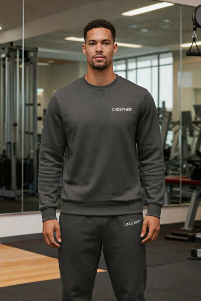 COMBİNE MİCHAİL Ανδρικό Σπορ Σετ Φόρμας Καπνιστό Διπλό