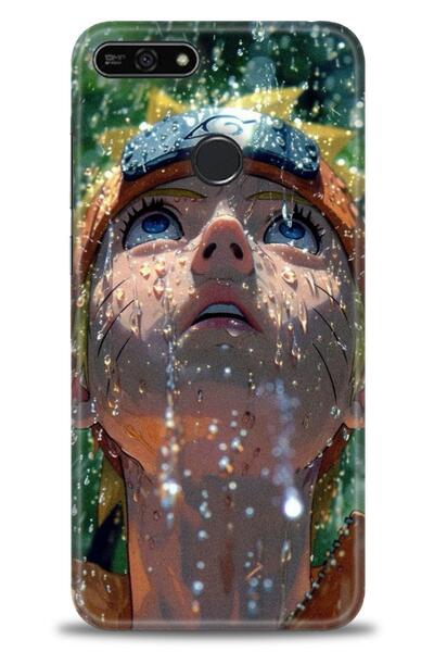 Rulet Aksesuar غطاء متوافق مع هاتف هواوي هونر 7A HD مطبوع + واقي شاشة سيراميك...