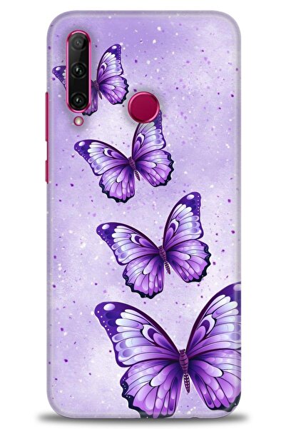 Rulet Aksesuar غطاء متوافق مع هاتف هواوي هونر 20 لايت HD مطبوع - غطاء سيليكون...