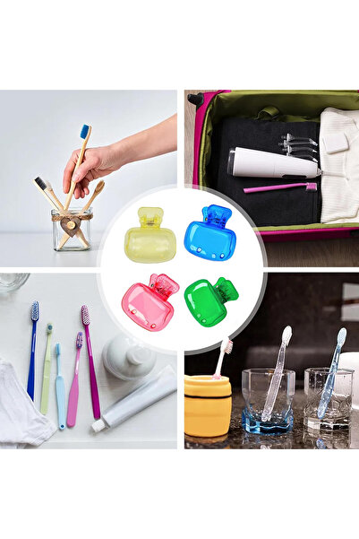 ROYALGROSS Diş Fırçası Başlık Koruyucu 4 Adet – Seyahat ve Ev Kullanımı İçin ...