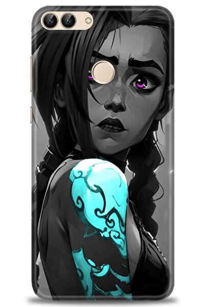 Rulet Aksesuar غطاء متوافق مع هاتف هواوي بي سمارت HD مطبوع - غطاء سيليكون بتص...