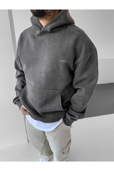 NO1 KONSEPT سترة رياضية فاخرة بجيب كنغر قابلة للغسل