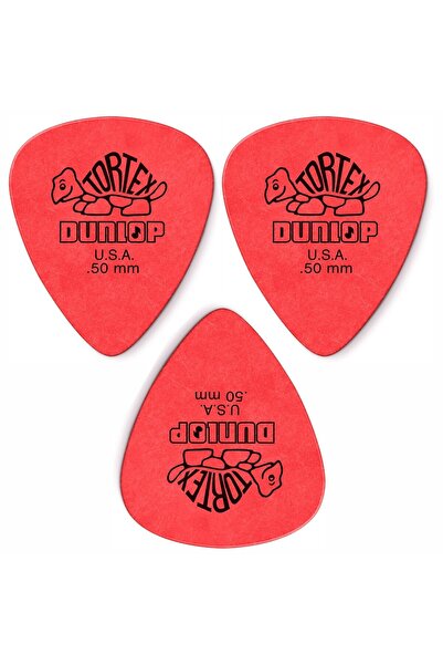 DUNLOP Jim 418R.50 Tortex 3 Adet Standard Pena (0,50 mm)