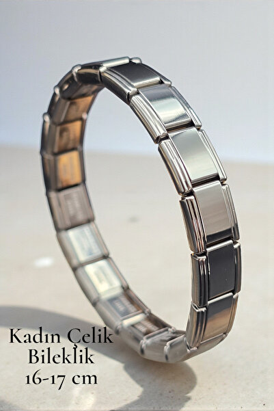 NBS Beautiful Naturel Stones Women's Steel Bracelet 16-17 cm Very High Quality Steel