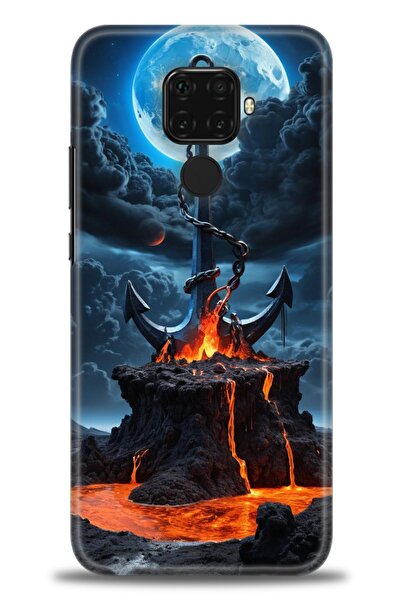 Rulet Aksesuar غطاء متوافق مع هاتف هواوي ميت 30 لايت HD مطبوع - غطاء سيليكون ...