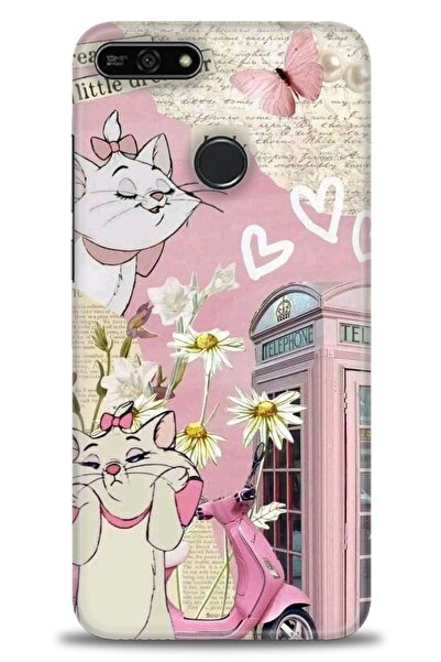 Rulet Aksesuar غطاء متوافق مع هاتف هواوي هونر 7A HD مطبوع + واقي شاشة سيراميك...