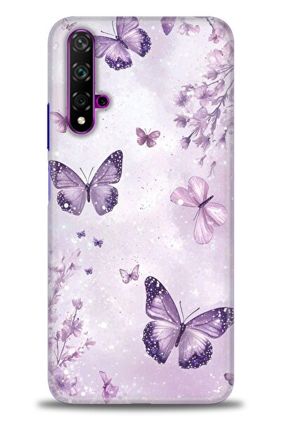 Rulet Aksesuar Huawei Nova 5T Uyumlu Kılıf HD Baskılı Kapak - Tasarım Silikon...