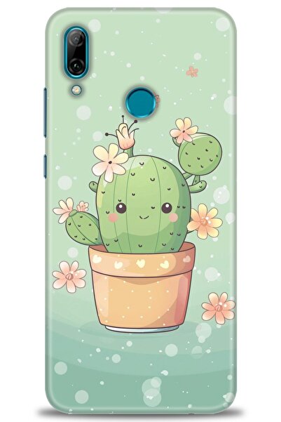 Rulet Aksesuar غطاء متوافق مع هاتف هواوي بي سمارت 2019 HD مطبوع - غطاء سيليكو...