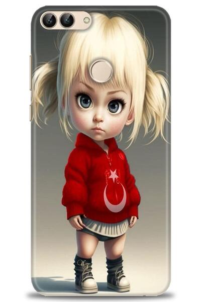 Rulet Aksesuar غطاء متوافق مع هاتف هواوي بي سمارت HD مطبوع - غطاء سيليكون مصم...