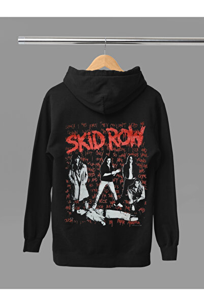 MAGORS سترة روك قطنية مطبوعة بأكمام طويلة من SKID ROW مبطن بالصوف مكونة من 3 ...