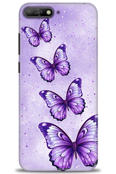 Rulet Aksesuar غطاء متوافق مع هاتف هواوي Y6 2018 HD مطبوع - غطاء سيليكون مصمم...