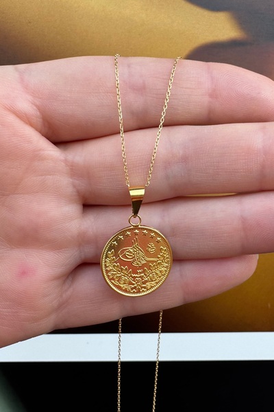 UKBA GOLD 8 Ayar Altın Tuğralı Kolye