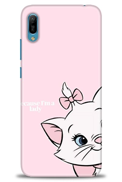 Rulet Aksesuar غطاء متوافق مع هاتف هواوي Y6 2019 HD مطبوع - غطاء سيليكون مصمم...