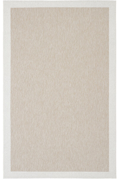 Cool Halı Elena Bej Beyaz Sisal Görünümlü Kaydırmaz Taban İnce Yazlık Dokuma ...