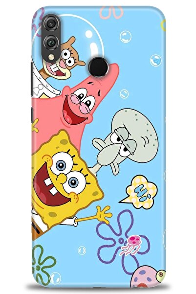 Rulet Aksesuar غطاء متوافق مع هاتف هواوي هونر 8X HD مطبوع - غطاء سيليكون مصمم...