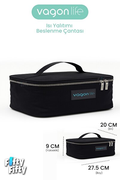 Vagonlife Heat Insulated Thermal Lunch Box Food Carry Thermos Bag Hot and Cold -Ffvgnb1060