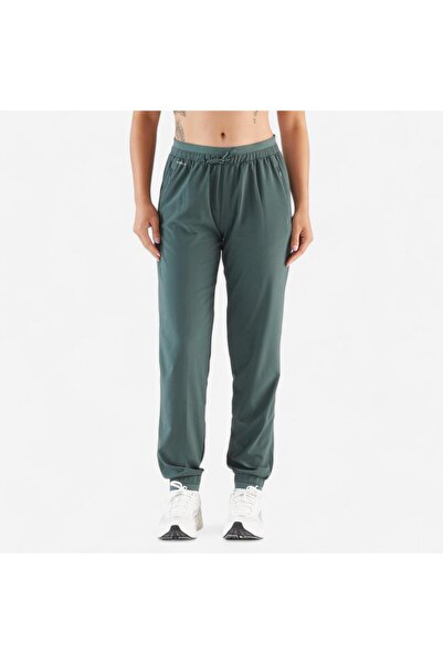 Decathlon Kiprun Kadın Koşu Eşofman Altı - Koyu Yeşil - Kiprun Run 500 Dry