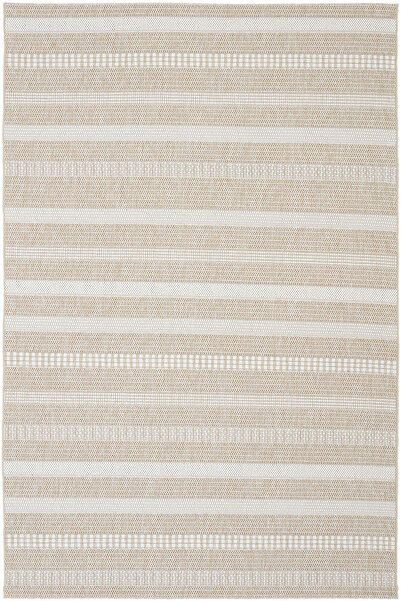 Cool Halı Elena Nunique Bej Sisal Halı Dokuma Kaymaz Taban İnce Çizgili Balko...