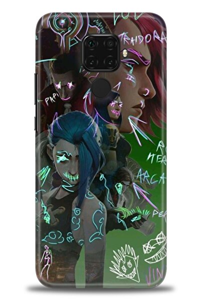 Rulet Aksesuar غطاء متوافق مع هاتف هواوي ميت 30 لايت HD مطبوع - غطاء سيليكون ...