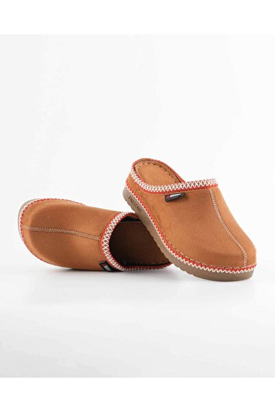 DR KLOMPA Women's Slippers Plush Lined Winter House Slippers Non-Slip Sole Daily Comfortable Tan Color