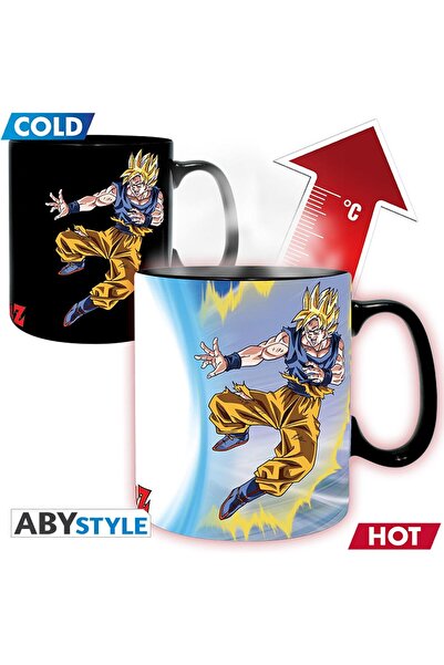 ABYstyle دراغون بول - كوب يتغير لونه بالحرارة - 460 مل - دراغون بول زد/ غوكو ...