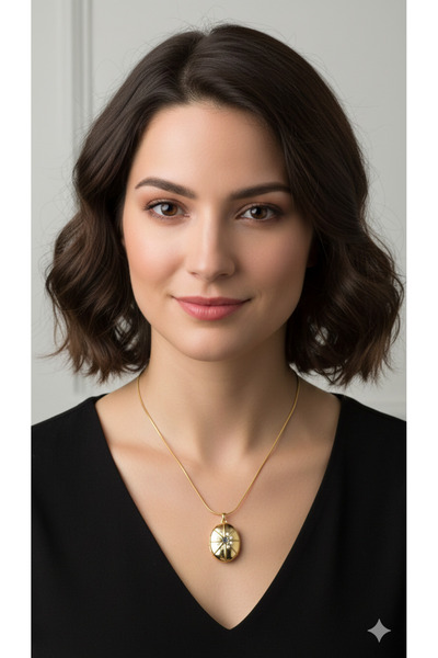 AFRODİTGOLDBUJİTERİ Gold Necklace with Zircon Stone Picture