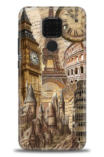 Rulet Aksesuar غطاء متوافق مع هاتف هواوي ميت 30 لايت HD مطبوع - غطاء سيليكون ...