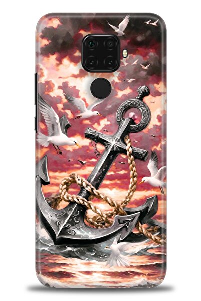 Rulet Aksesuar غطاء متوافق مع هاتف هواوي ميت 30 لايت HD مطبوع - غطاء سيليكون ...