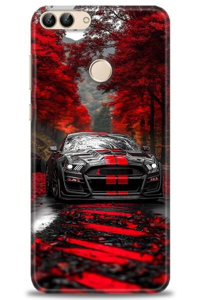 Rulet Aksesuar غطاء متوافق مع هاتف هواوي بي سمارت HD مطبوع - غطاء سيليكون مصم...