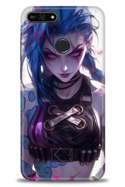 Rulet Aksesuar غطاء متوافق مع هاتف Huawei Honor 7A HD مطبوع - غطاء سيليكون مص...