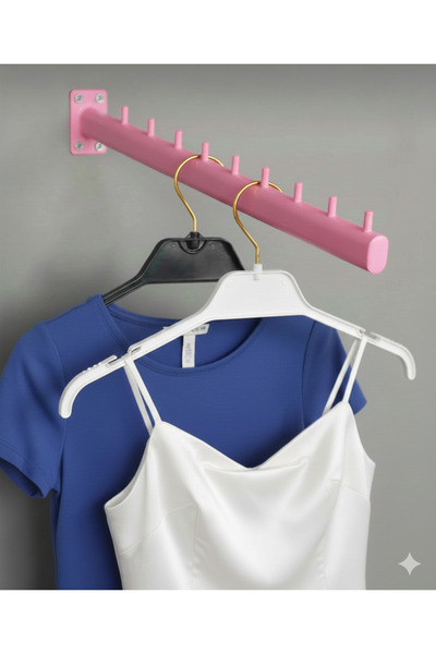 Home Duvara monte askılık baston(PEMBE)