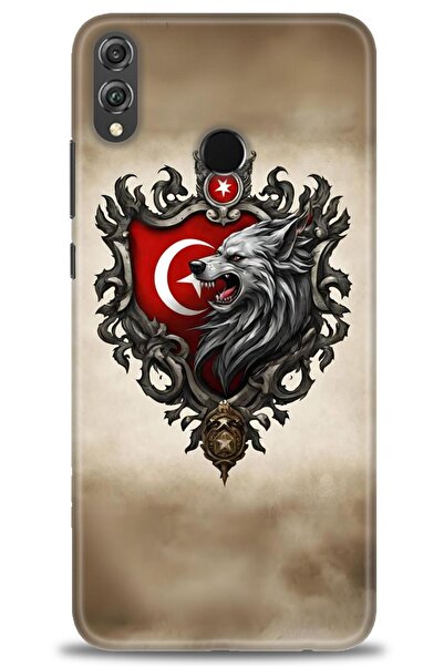 Rulet Aksesuar غطاء متوافق مع هاتف هواوي هونر 8X HD مطبوع - غطاء سيليكون مصمم...