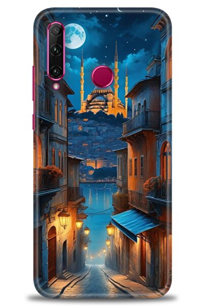 Rulet Aksesuar غطاء متوافق مع هاتف هواوي هونر 20 لايت HD مطبوع - غطاء سيليكون...