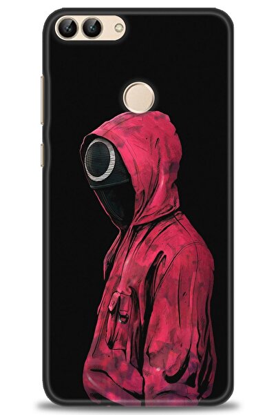 Rulet Aksesuar حافظة متوافقة مع هاتف هواوي بي سمارت HD مطبوع + واقي شاشة سيرا...