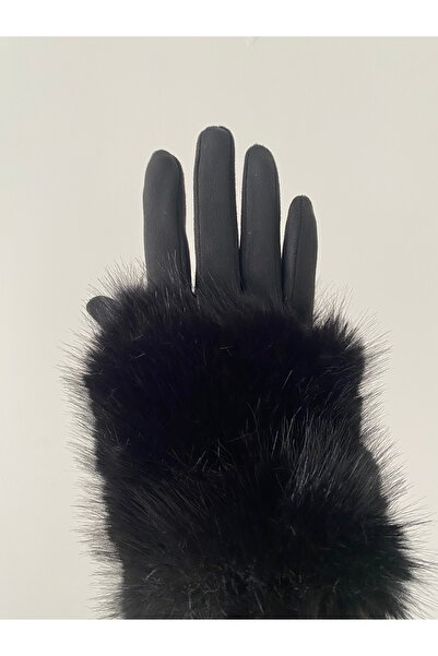 Stern kürklü dokunmatik eldiven