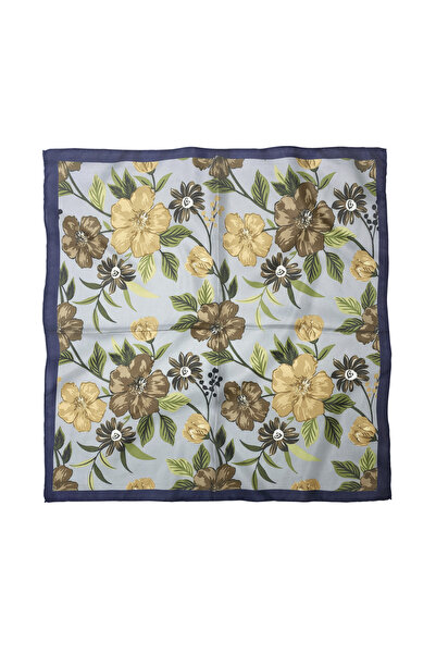 Sultan İpek وشاح / باندانا منقوشة بالزهور مقاس 50×50 سم