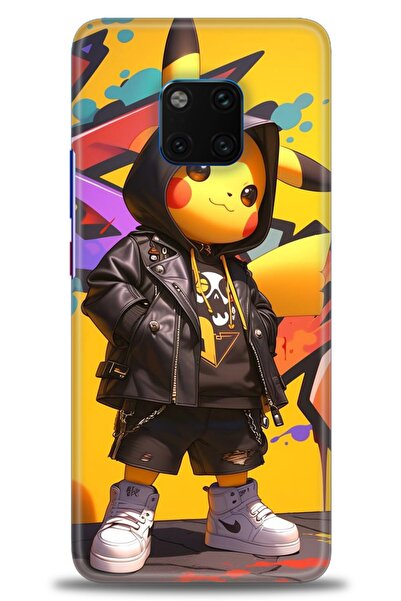 Rulet Aksesuar غطاء متوافق مع هاتف هواوي ميت 20 برو HD مطبوع - غطاء سيليكون م...