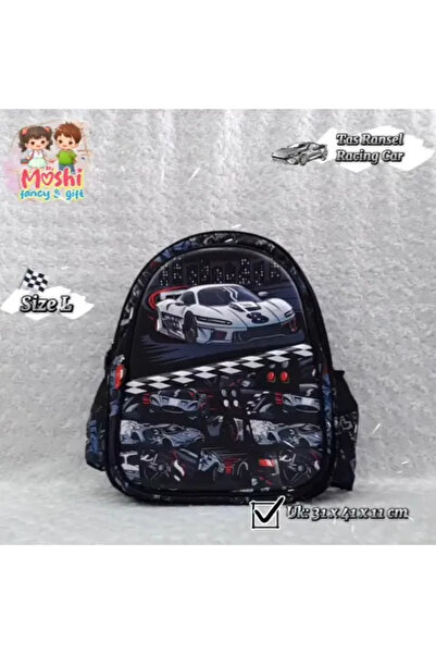 Aspire Books حقيبة مدرسية ثلاثية الأبعاد بتصميم سيارة سباق للأولاد - حقيبة ظه...
