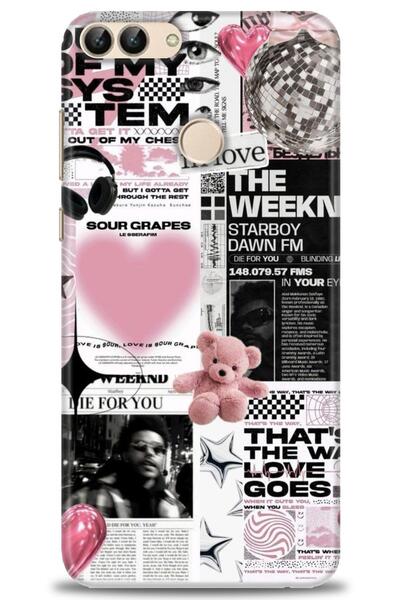 Rulet Aksesuar غطاء متوافق مع هاتف هواوي بي سمارت HD مطبوع - غطاء سيليكون بتص...