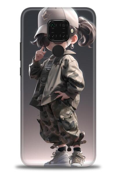 Rulet Aksesuar غطاء متوافق مع هاتف هواوي ميت 30 لايت HD مطبوع - غطاء سيليكون ...