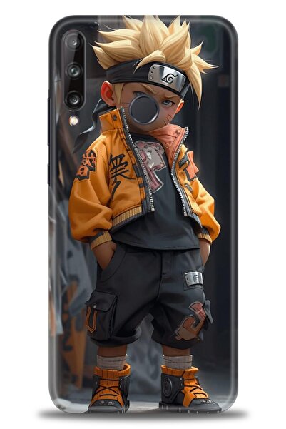 Rulet Aksesuar غطاء متوافق مع هاتف هواوي P40 Lite E HD مطبوع - غطاء سيليكون م...