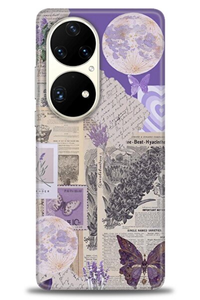 Rulet Aksesuar غطاء متوافق مع هاتف هواوي P50 Pro HD مطبوع + واقي شاشة سيراميك...