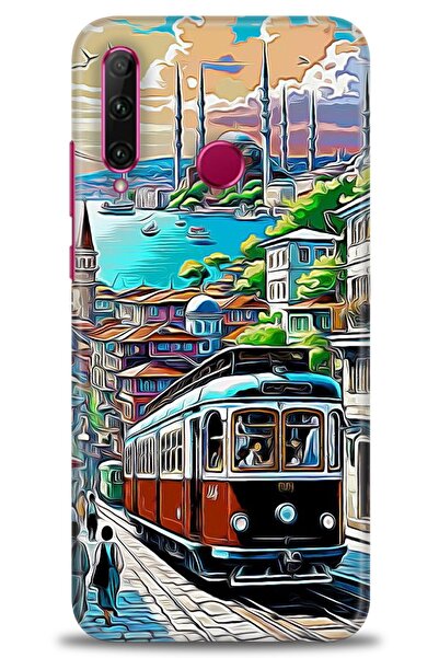 Rulet Aksesuar غطاء متوافق مع هاتف هواوي هونر 20 لايت HD مطبوع - غطاء سيليكون...