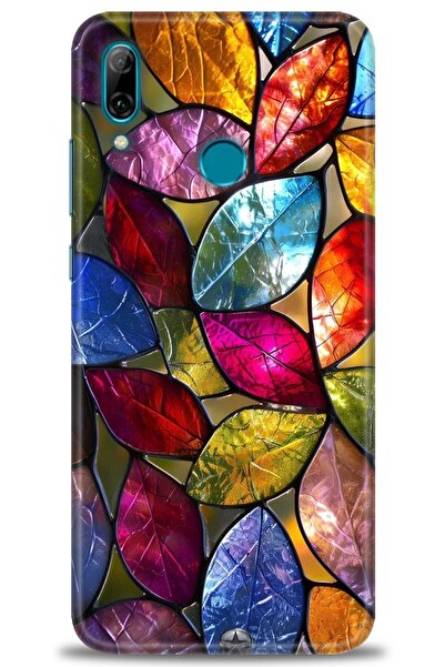 Rulet Aksesuar غطاء متوافق مع هاتف هواوي بي سمارت 2019 HD مطبوع - غطاء سيليكو...