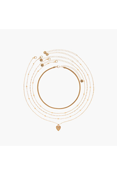 Lifestyle Metallic Layered Necklace