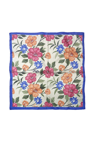 Sultan İpek Floral Patterned Scarf / Bandana 50X50Cm