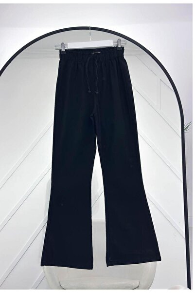 Çalışkan Elastic Waist Isp Flared Pants [between Sizes 38-46, 100 cm Average]
